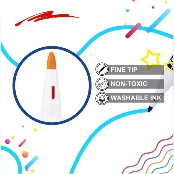 Dry Erase Markers Fine Tip Multicolor 8 Pack NWT - Picture 3 of 6